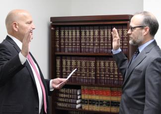 New Hampshire Superior Court Chief Justice Mark Howard Swears in Judge Michael Klass