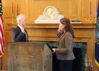 Melissa Beth Countway is sworn in as an Associate Justice of the New Hampshire Supreme Court